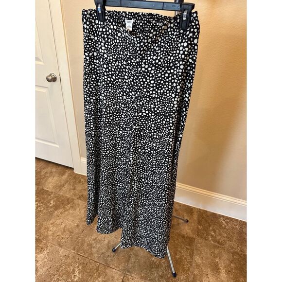 Bar III Wide‎ Leg Pants, M, Black & White - Picture 4 of 8